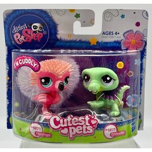 2011 Littlest Pet Shop-Cutest Pets #2572 Flamingo/#2573 Crocodile BRAND NEW
